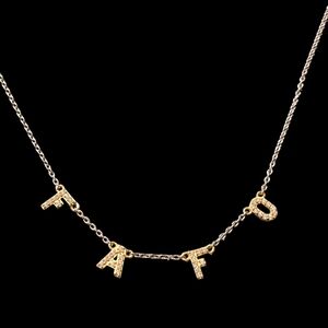 FAFO necklace solid sterling silver F around and find out!